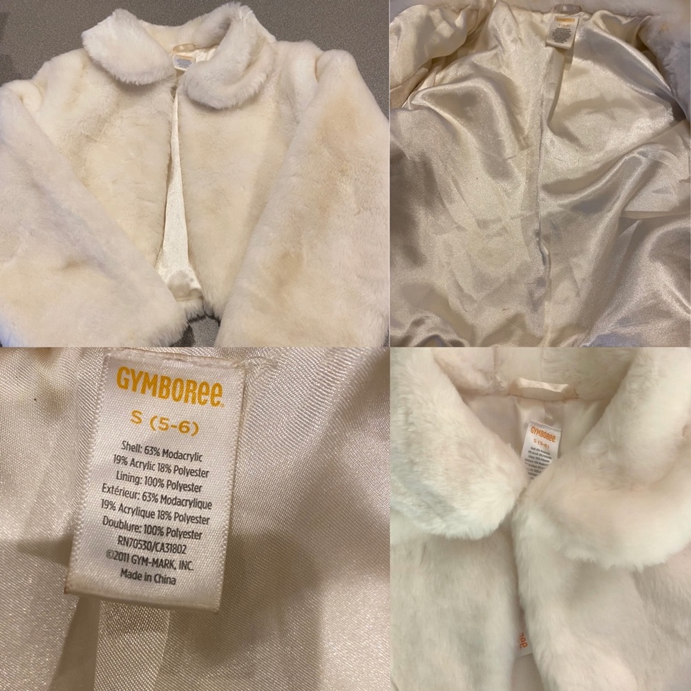Girls Gymboree fur like coat